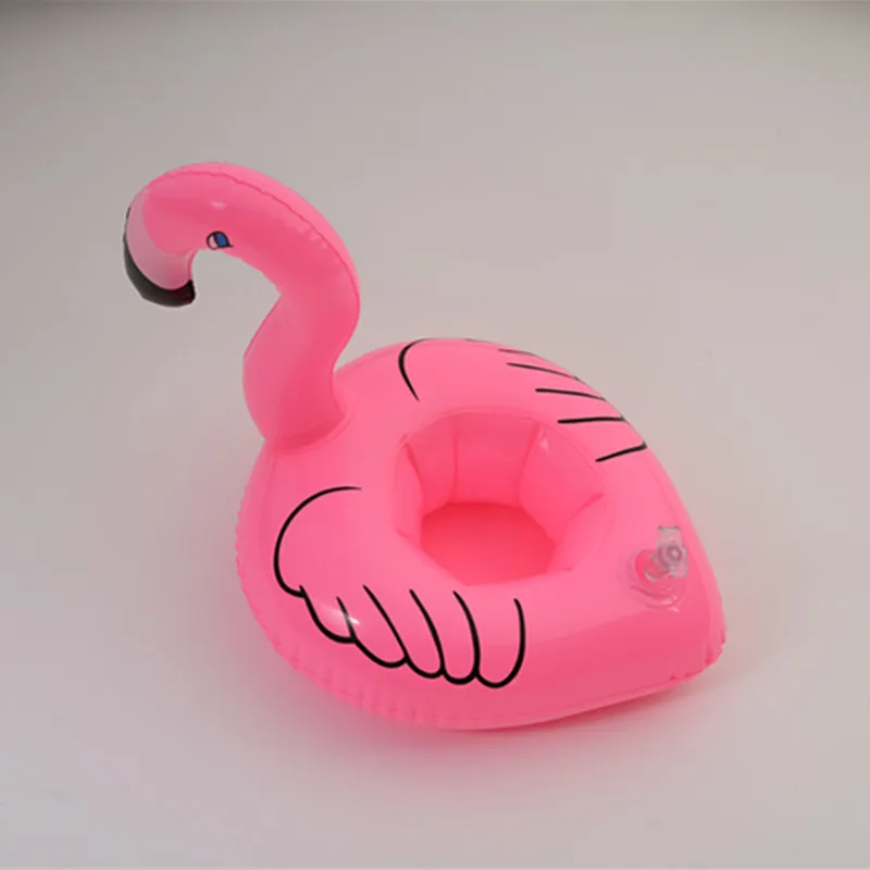 Environmentally Friendly PVC Inflatable Cup Holder Palm Coasters Flamingo Donuts Watermelon Water Cup Holder