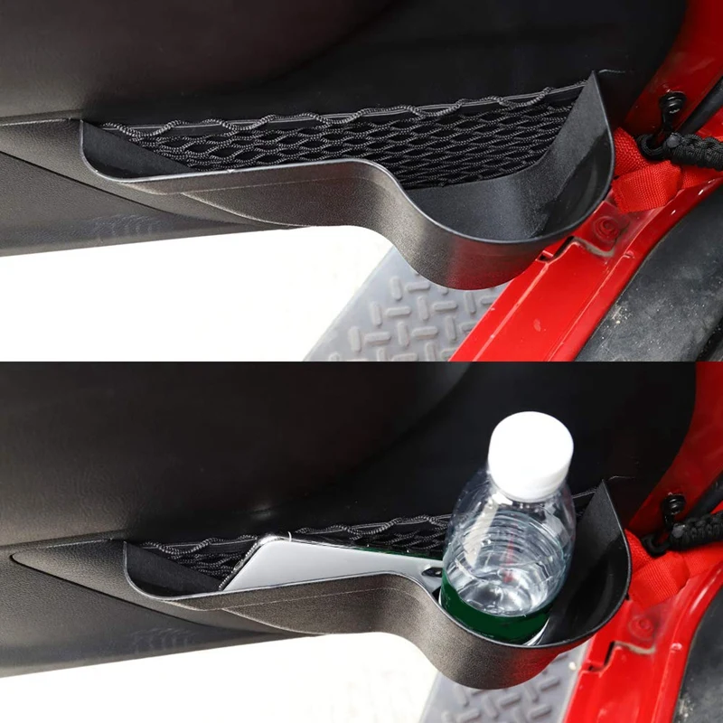Дверной карман передней двери карманы для хранения Организатор ящик для 2011- Jeep Wrangler JK JKU 4 двери, двери сетчатый карман Замена
