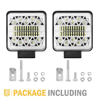 

2PCS 4Inch LED Light Spot Flood OffRoad Driving Work Light 4x4 Reverse Lamp Truck SUV Car Camper Light