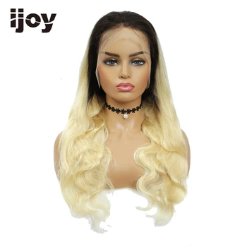 

4X13 Lace Front Human Hair Wigs Ombre Body Wave Wig 613 Blonde Brazilian Hair Wig For Women Pre Plucked Wig Non-Remy IJOY