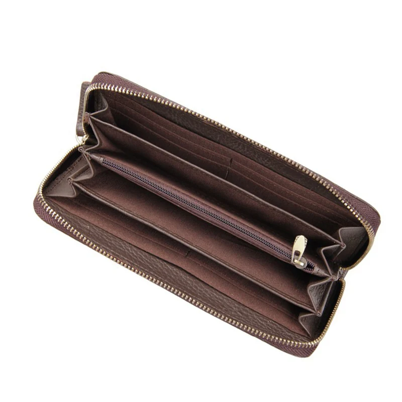 Skup Mężczyźni skórzany portfel posiadacz karty kiesy portfele