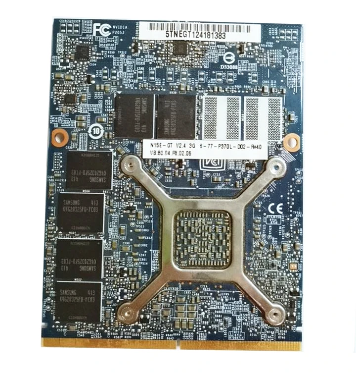 Оригинальная Видеокарта GTX 870M 970M для ноутбука MXM интерфейс N15E-GT-A2 GDDR5 3g Clevo MSI hp