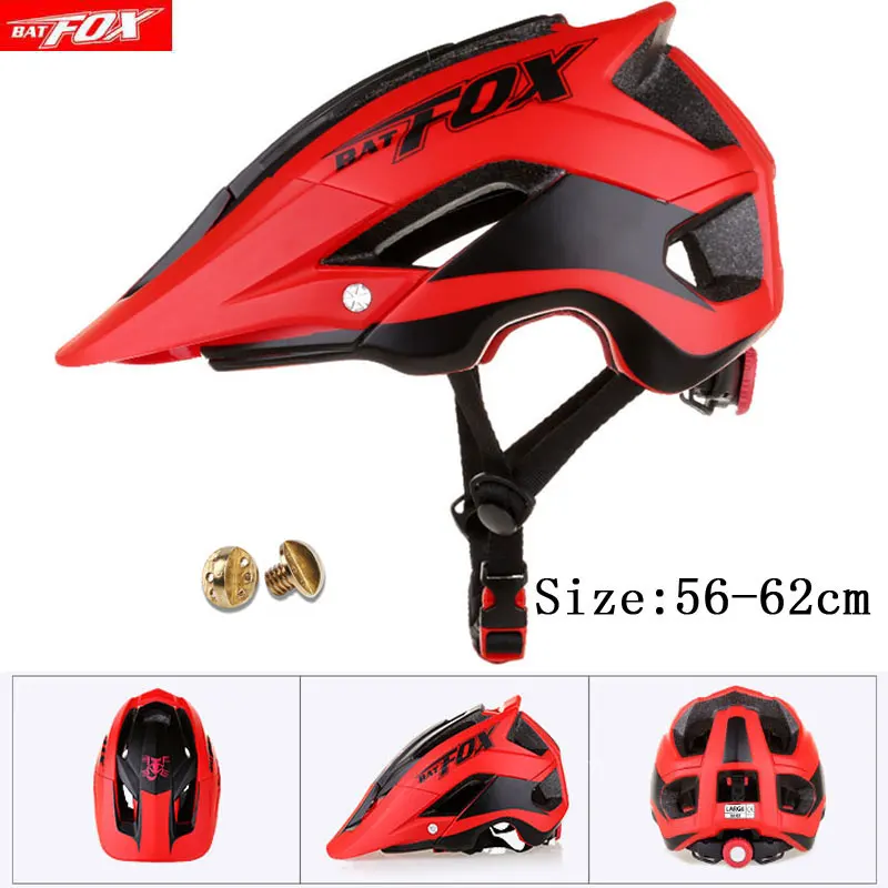 BATFOX новейший велосипедный шлем для MTB шоссейные велосипедные шлемы Casco Ciclismo M/L(56-62) см шлем велосипедный - Цвет: 659-red