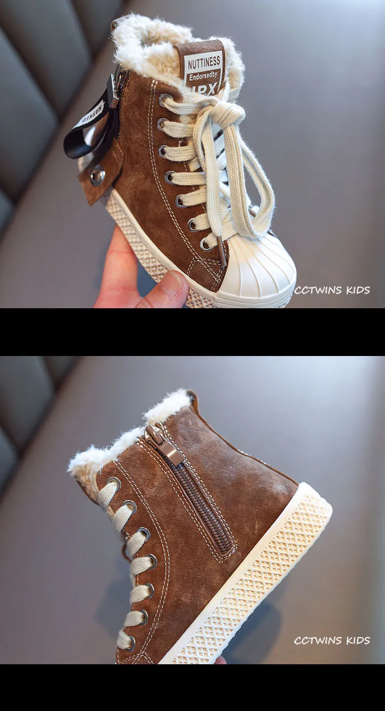 CCTWINS/детская обувь; коллекция года; Сезон Зима; модные детские кроссовки с высоким берцем; спортивная обувь для маленьких мальчиков; кроссовки из натуральной кожи для девочек; FH2655