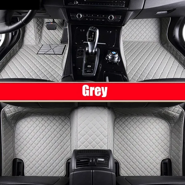 SUNNY FOX автомобильные коврики для Пластиковая пилочка для ногтей RAV4 Mark X Crown Verso FJ Cruiser yaris 5D автомобильный Стайлинг ковер, дорожки, вкладыши - Название цвета: Grey