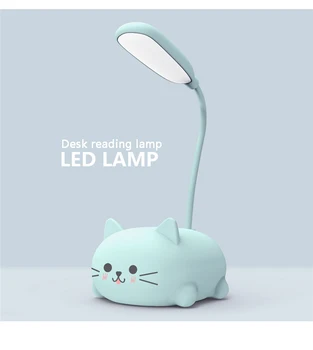 

11.11LED cartoon animal desk lamp creative mini desk lamp students read and learn eye protection lamp nightlight USB charging