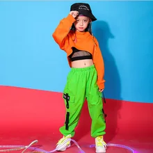 Cheap Children Hip Hop Clothing Sweatshirt Top Crop Shirt Casual Jogger Pants for Girl Dance Costume Ballroom Dancing Clothes Wear Cheap Children Hip Hop Clothing Sweatshirt Top Crop Shirt Casual Jogger Pants for Girl Dance Costume Ballroom Dancing Clothes Wear