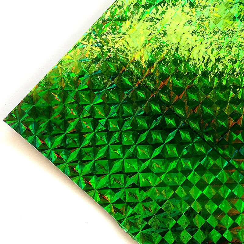 KKWEZVA 8pcs Fishing Lure Sticker 10*20cm Holographic Adhesive Film Flash Tape Fly Bait Lure Making Holographic Film Tape