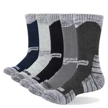 Бренд YUEDGE, дышащие носки с подушками из чесаного хлопка, спортивные носки для езды на велосипеде, велоспорта(5 пар/упак. Размер L/XL