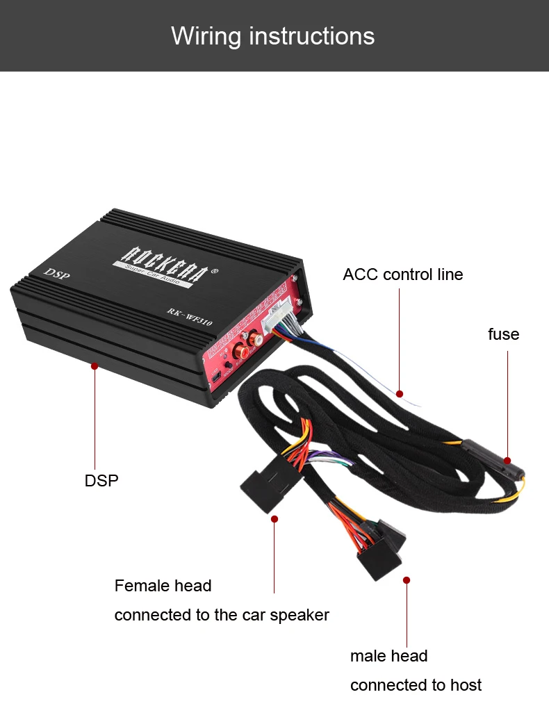 ROCKERA 31 полоса DSP усилитель звука процессор bluetooth wifi для BMW Audi Renault Kia Toyota Honda и т. д. W/ISO без потерь кабель