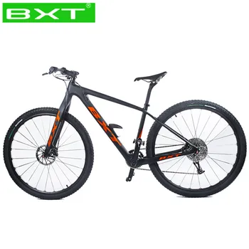 

BXT Brand Mountain Bicycle Ultralight Carbon MTB Hardtail Frame 29inch 1*11 Speed Mechanic Oil Brake Men Racing Speed Bike