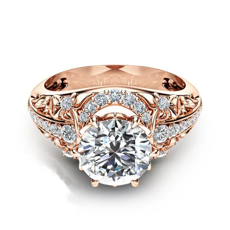 Новинка 2019 микро покрытие цвет розового золота 18 k модное ретро украшение женское