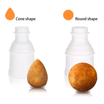 

【US Warehouse】Manual DIY Arancini Maker Italy Rice Mold Onigiri Stuffed Potato Vegetables Roll Ball Meatball Bento Press Maker A