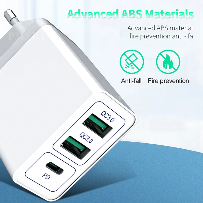 PD Plus Мульти USB зарядное устройство QC3.0 Быстрая зарядка для iPhone 11 Macbook Pro Huawei кабель