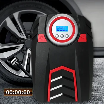 

Hot DC 12V Portable Pump Tire Inflator with LED Digital Display Air Compressor up to 150PSI for Car Bicycle SUV Boat