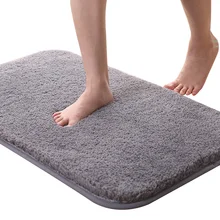 Впитывающие коврики для ванной, мягкий бархатный пушистый коврик, Противоскользящий коврик для входной двери, гостиной, ванной комнаты, домашние декоративные коврики
