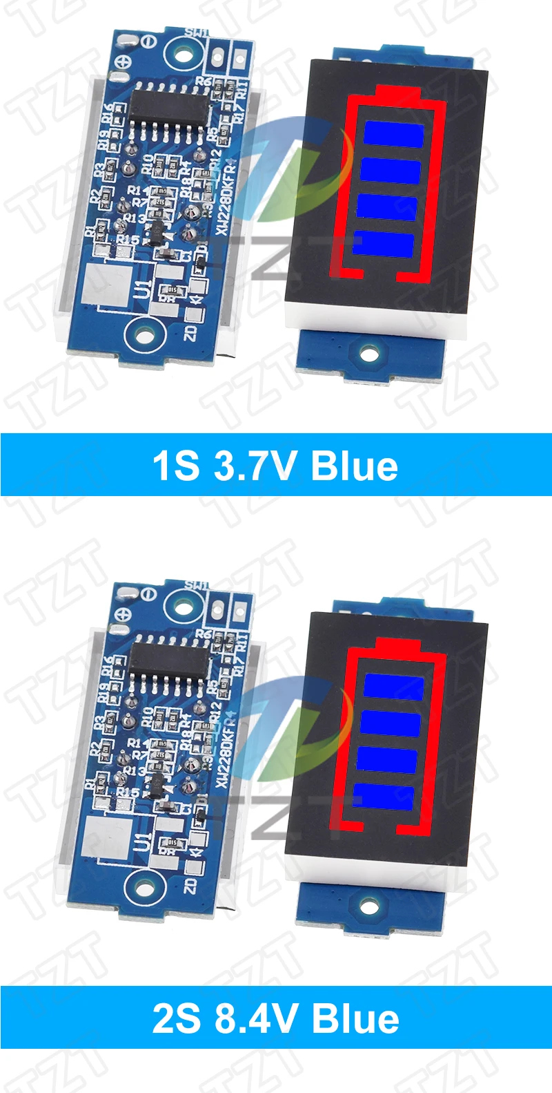 1-8S 1S/2S/3S/4S Einzelne 3,7 V Lithium-Batterie Kapazität Anzeige Modul 4,2 V Display Elektrische Fahrzeug Batterie Power Tester Li-Ion – Detail 9
