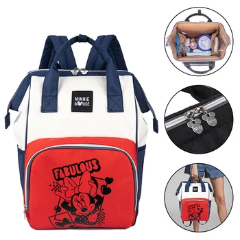 

Disney fashion mommy bag large capacity outdoor travel with baby mom and baby bag diaper bag