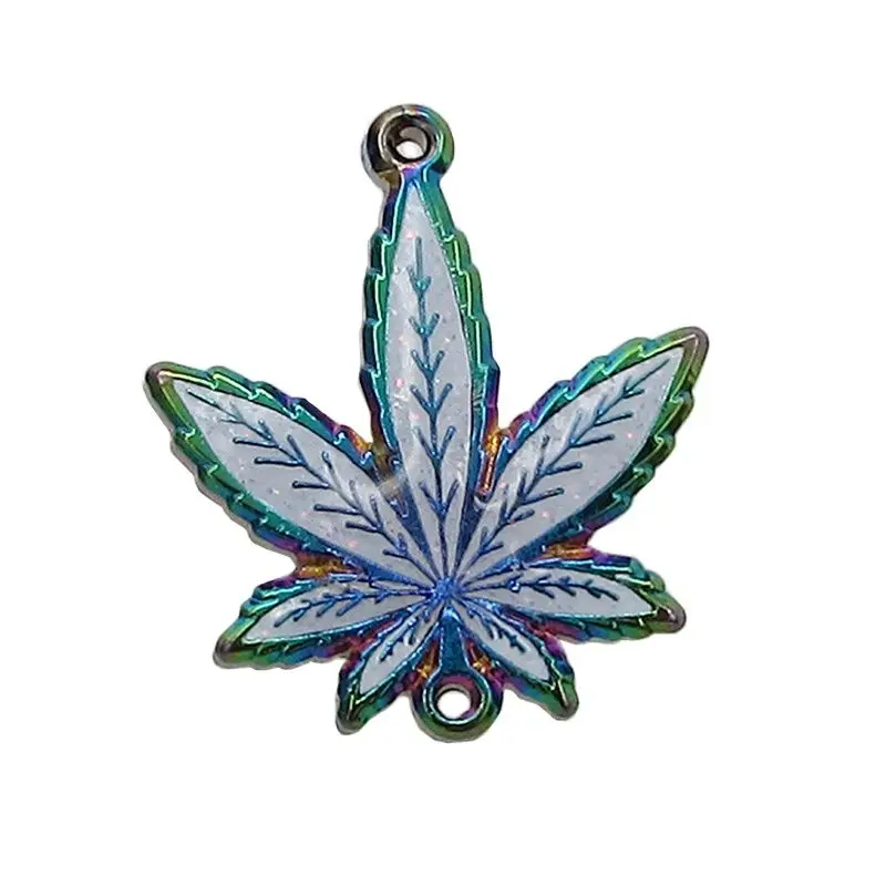 

Distributor Cool White Leaf Glitter Lapel Pin Wholesale Manufacturer Blue And Purple Rainbow Plate Soft Enamel With Backing Card