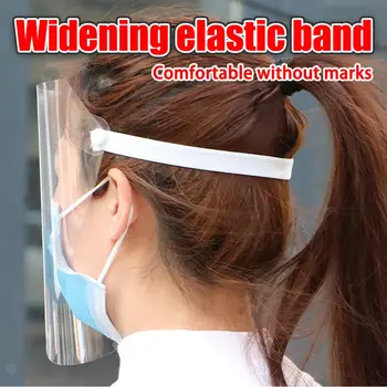 

10 pieces Transparent Masks Head-mounted Protect Respirator Adjustable Face Splash Dust-proof Face Shield