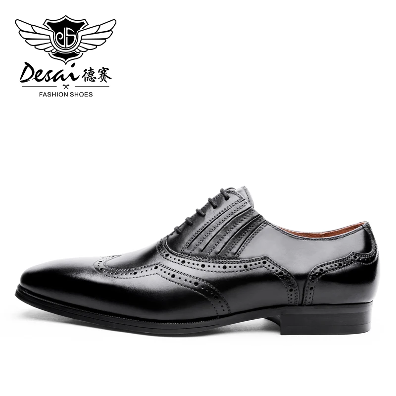 Desai/Мужская обувь из натуральной кожи; формальная