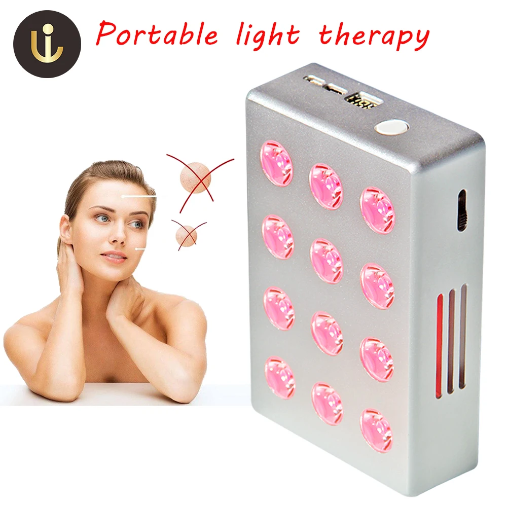 Portable light therapy in the palm of your hand and conveniently slips into your purse or backpack