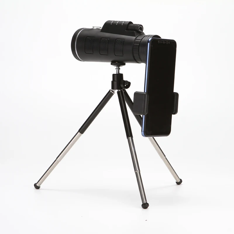 40X60 зум HD IR ночного видения Монокуляр инфракрасные бинокли телескоп треножный Штатив для телефона для охоты кемпинга туризма