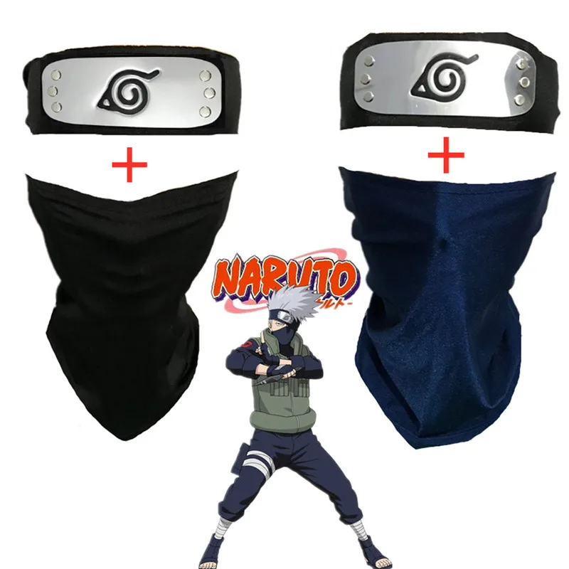 Hatake Kakashi Маскарадная маска головная повязка аниме оружие Наруто Аксессуары