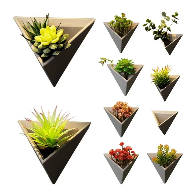 Pot de Fleur Mural en Forme de Triangle, Support de Plantes en Pot -  AliExpress