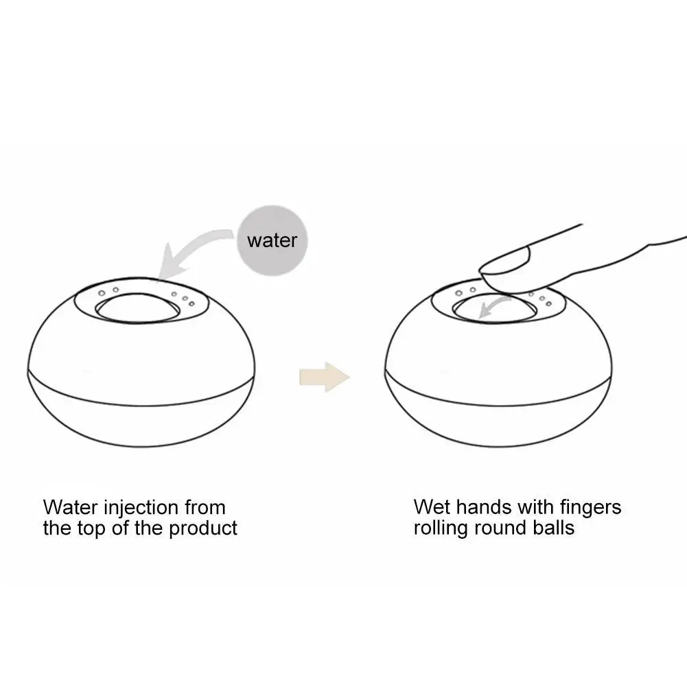 1Pcs Finger Wet Sponge Wet Hands With Round Ball Simple Financial Supplies Random Home School Stationery Color Elegant Offi E3K6
