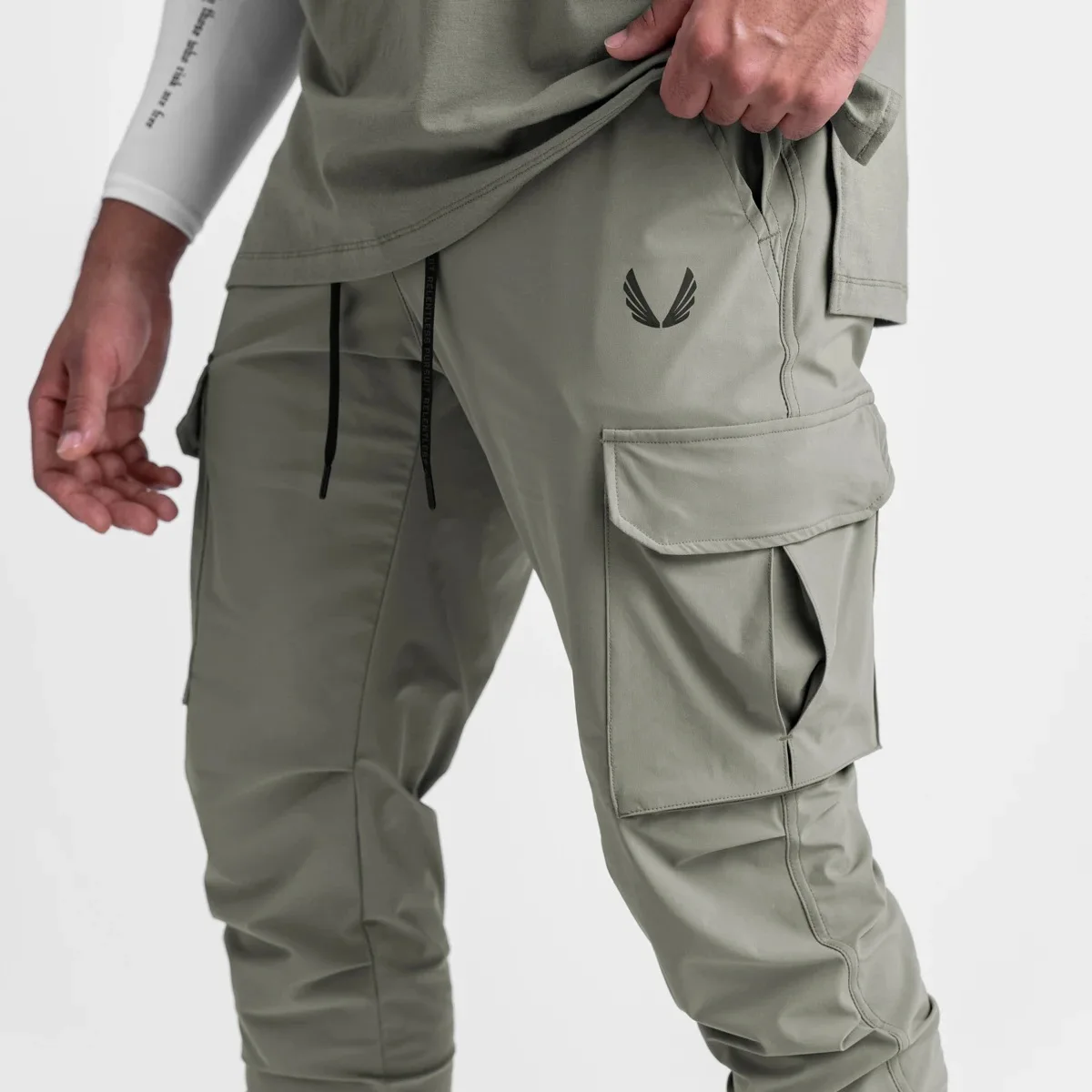 2021 New Sports Pants Men's Fitness Trousers Summer Thin Loose Quick-Drying Stretch Beam Foot Running Training Pants M-3XL