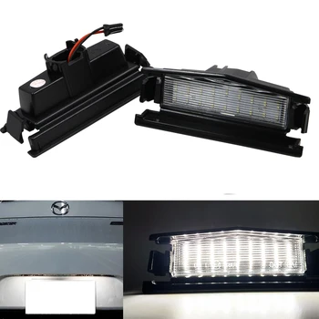

Error Free For Mazda 2016-up MX-5 Miata White 18-SMD Full LED License Plate Light Kit
