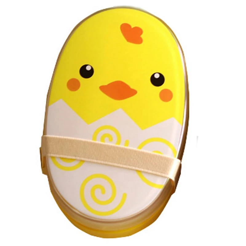 

700Ml Cartoon Healthy Lunch Box Cute Kids Microwave Oven Children Bento Boxes Lunchbox Yellow