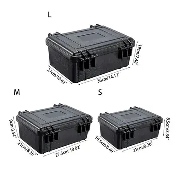

Waterproof Hard Carry Tool Case Bag Storage Box Camera Photography w/ Sponge E7CA