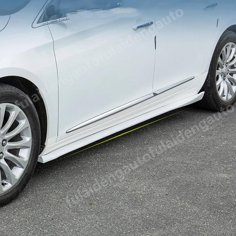 2 шт. для Cadillac xts- новые боковые юбки для автомобиля разветвители для наращивания крыльев фартук для тела для губ для стайлинга автомобилей