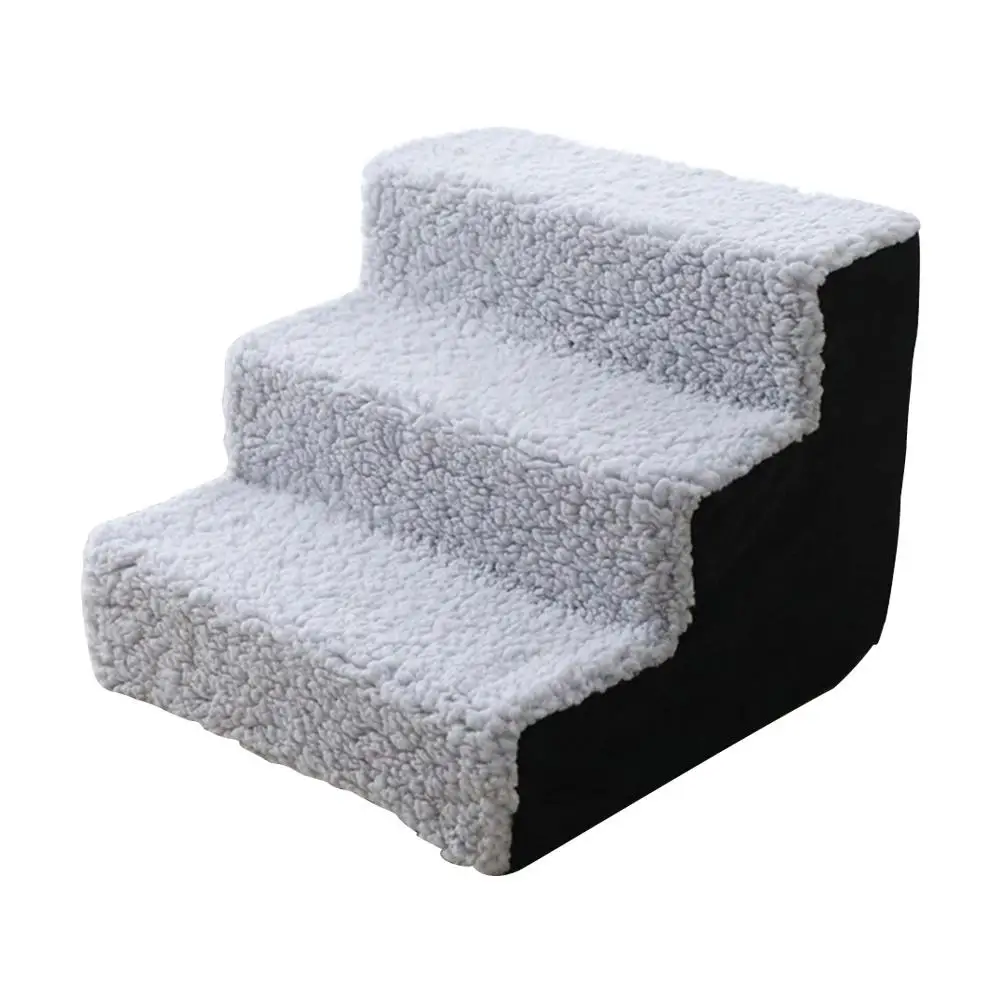 D Hot Pet Dog Stairs Small Dog House For Puppy Cat Pet Stairs 3/4 Steps Ladder Anti-slip Removable Dogs Bed Stairs Pet Supplies - Цвет: D