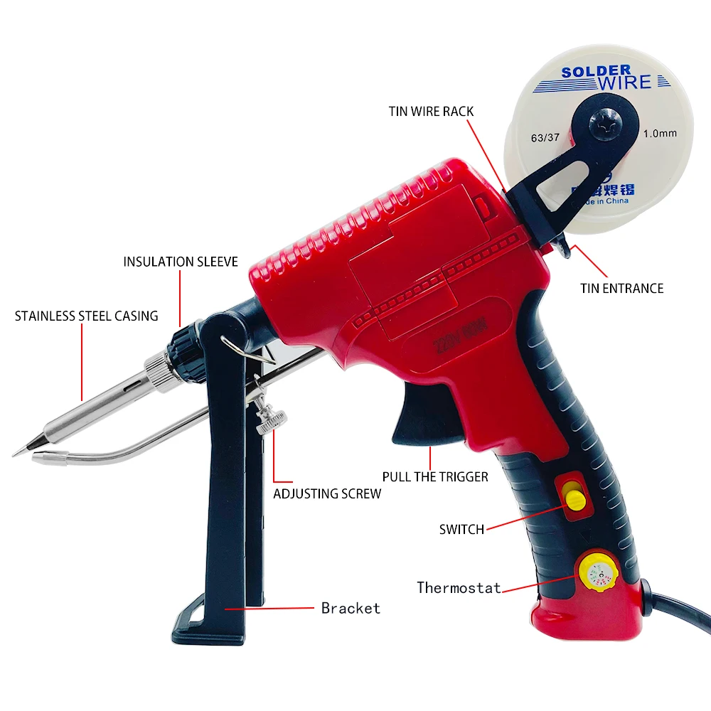 Hand-held Electric Soldering Iron Gun Internal Heating Soldering Iron Automatically Send Tin Gun Welding Repair Tool