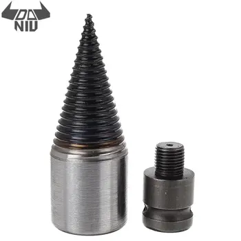 

DANIU 32mm/42mm 1/2 Inch Square Driver Firewood Drill Bit Splitter All Black for Impact Wrench Drill Hammer Power Accessories