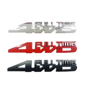 

10pcs Metal 3D Car Styling 4WD Full Time Chrome Emblem Badge Truck Auto Gule Sticker Decal for Jeep Toyota Ford VW Subaru