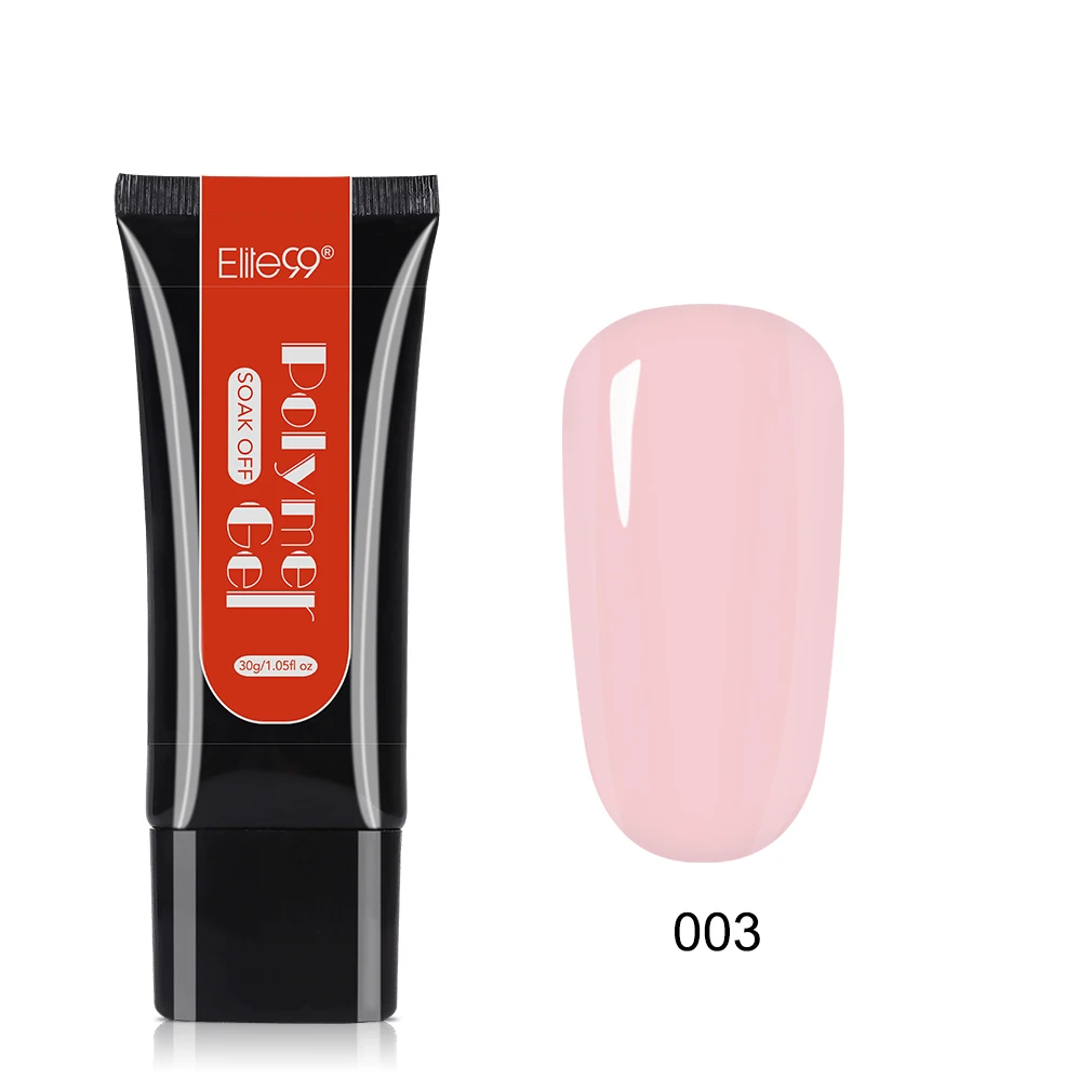 30ml - 003 Nude Pink Elite99 Acrylic Poly Extension Gel Quick Building Gel Polish Clear Pink Nail Tips UV Builder Gel Finger Extend Builder Nail Gel - Цвет: 30ml - 003 Nude Pink