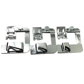 

3PC Hot Sale Domestic Sewing Machine Foot Presser Rolled Hem Feet Set for Brother Singer Sewing Accessories 3 Size