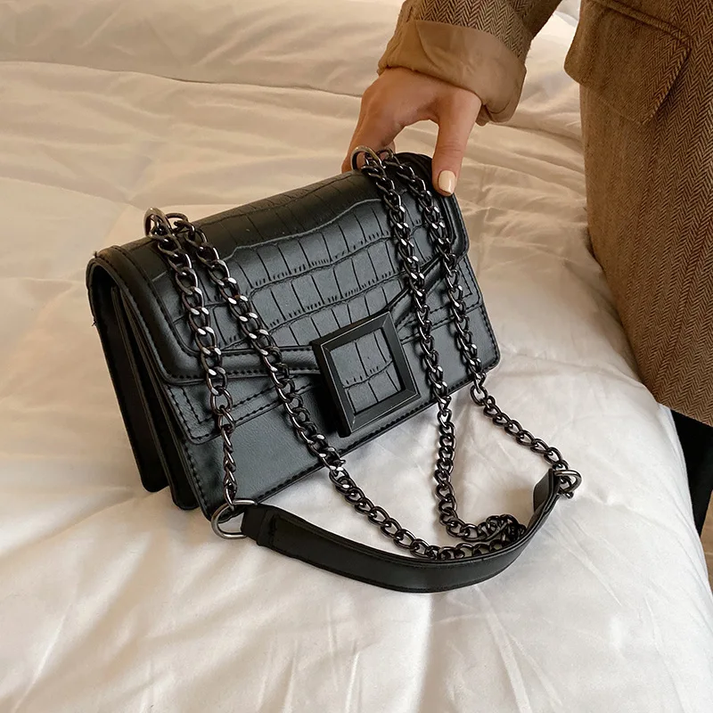 

2020 Luxury Handbags Stone Pattern Small PU Leather Crossbody Bags for Women Shoulder Messenger Bags New Designer Female Totes