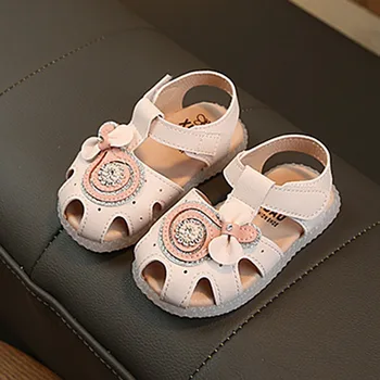 

Baby Girl Cute Shoes Good Quality Breathable Anti-Slip Hollow Design Flower Shoes Toddler Soft Soled First Walkers 2020