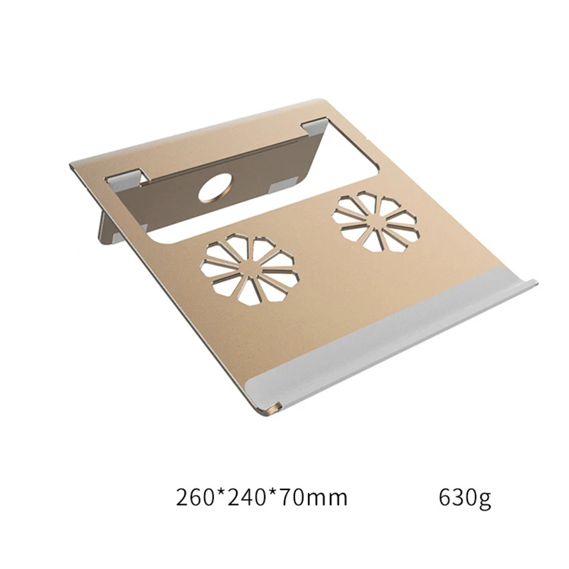 Золотой Улучшенный алюминиевый сплав Подставка для ноутбука Регулируемый радиатор кронштейн для 9-17 дюймов ноутбук планшет офисные принадлежности JR предложения - Цвет: Золотой