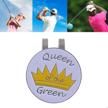 

Personalized Crown Golf Ball Marker With Magnetic Hat Clip Clamp Accessories New