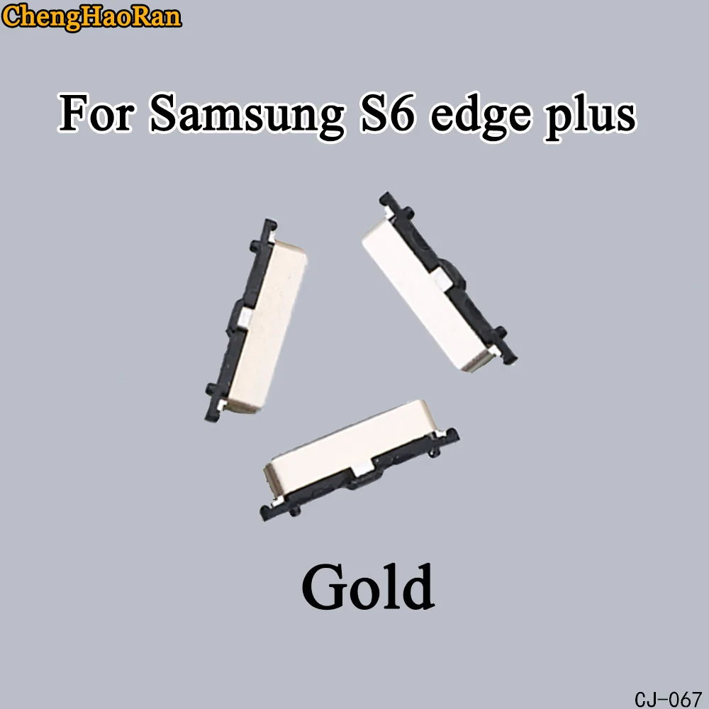 S6 edge plus-Gold ChengHaoRan Боковая кнопка для Samsung S6 Edge plus чехол для телефона боковой переключатель Мощность Объем запасные части замена - Цвет: S6 edge plus-Gold