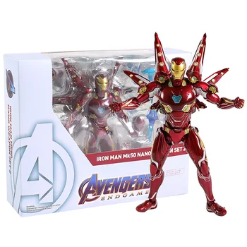 

Movie Marvel Avengers 4 Endgame SHF Iron Man MK50 Nano Weapon Set 2 Action Figure Toys Dolls Gift For Christmas