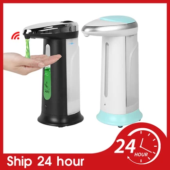 

400ml Automatic Liquid Soap Dispenser Smart Sensor Touchless Hand Sanitizer Dispenser For Kitchen Bathroom Soap Dispenser Pump