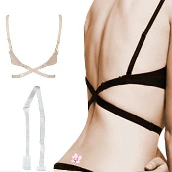 

New Low Back Backless Bra Strap Adapter Converter Fully Adjustable Extender Hook H66