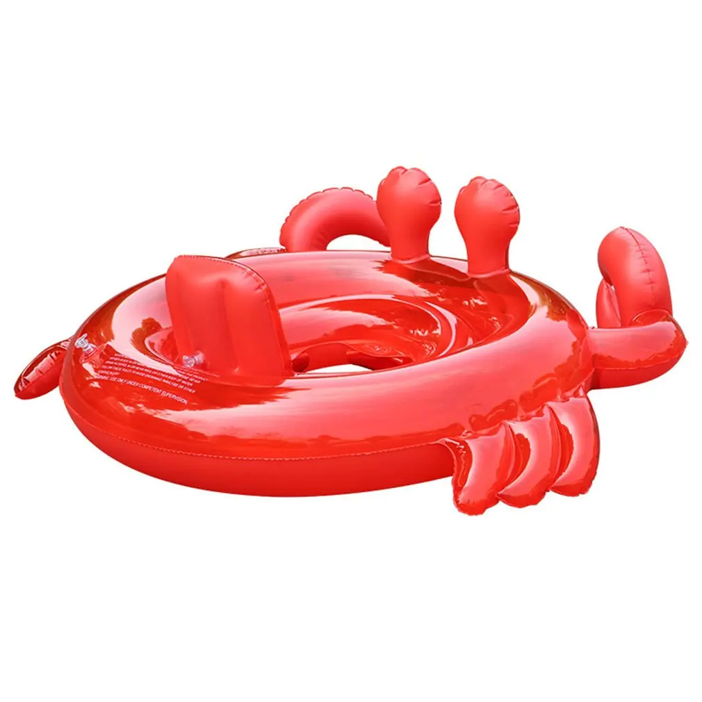 Мультяшный Краб детское Надувное сиденье для плавания ming плавательный кольцо бассейн помощь тренажер плавательный круг лодка надувной